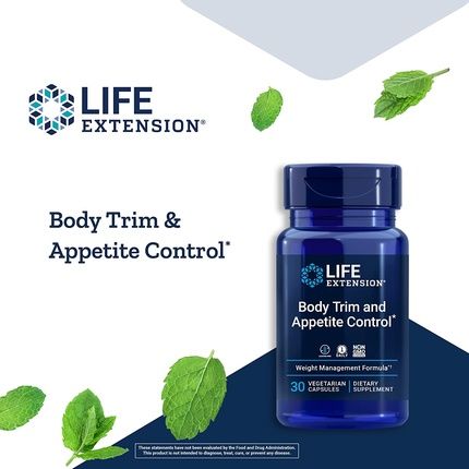 Life Extension Body Trim & Appetite Control Non-Gmo Vegetarian Gluten-Free 30 Capsules - Image 3