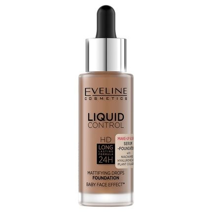 Eveline Liquid Control Hd Foundation With Dropper 065 Toffee 32Ml