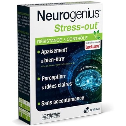 3C Pharma Neurogenius Stress-Out 30 Capsules
