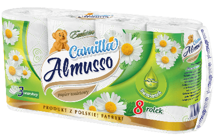 ورق تواليت الموسو كاميلا A8 3 طبقات 8288