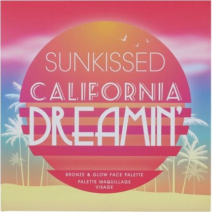 California Dream Eyeshadow Palette By Sunkissed 4 Shades Blusher Highlighter Bronzer Contour