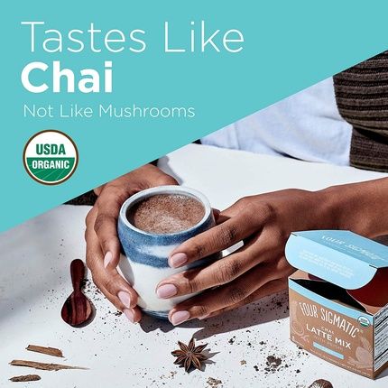 Four Sigmatic Chai Latte, Organic Instant Chai Latte With Turkey Tail, Reishi - Image 3