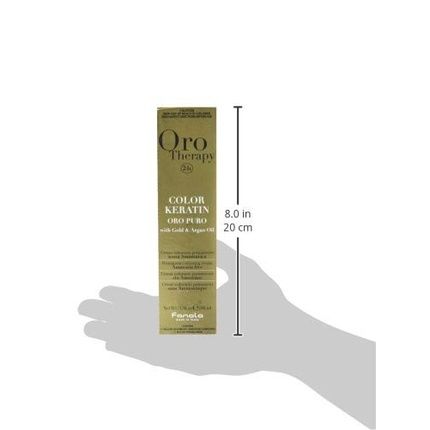 Fanola Oro Therapy Color Keratin Puro 6.1 Dark Ash Blonde 100Ml - Image 3