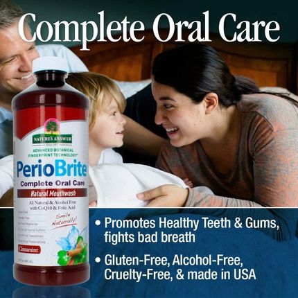 Nature'S Answer Periobrite Alcohol-Free Mouthwash Cinnamint 16-Fluid Ounce - Image 3