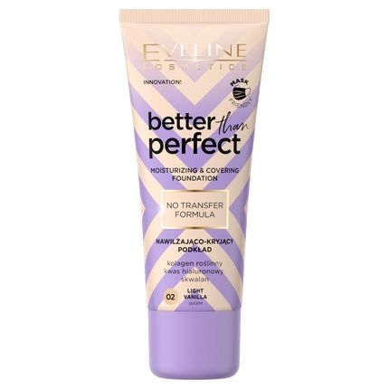 Eveline Better Than Perfect Moisturizing And Concealing Foundation 02 Light Vanilla 30Ml