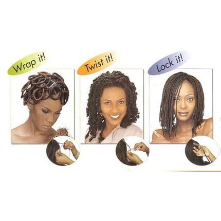 Janet Collection Synthetic Hair Braids Noir Afro Kinky Bulk 24"