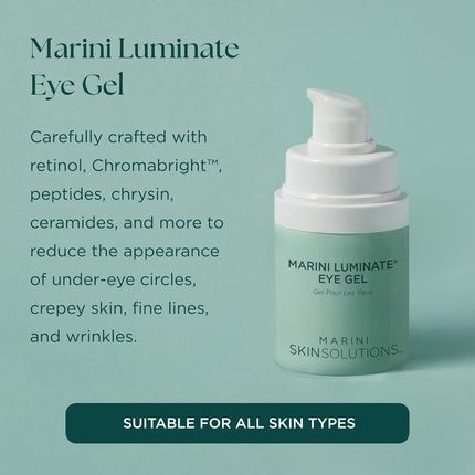 Marini Skinsolutions Luminate Eye Gel Reduces Appearance Of Dark Circles