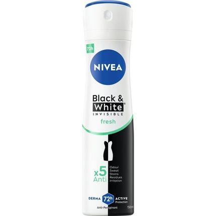 Nivea Invisible For Black & White Fresh Antiperspirant Spray 150 Ml