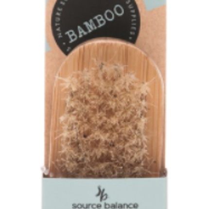 Source Balance Bamboo Nail Brush - Bamboo Nail Brush - Real Pig Hair