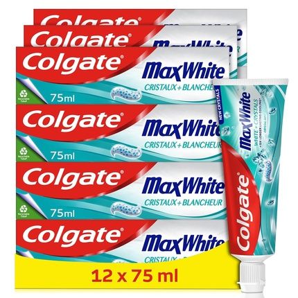 Colgate Max White Crystaux White Toothpaste 75Ml White Crystals - Recyclable Tube