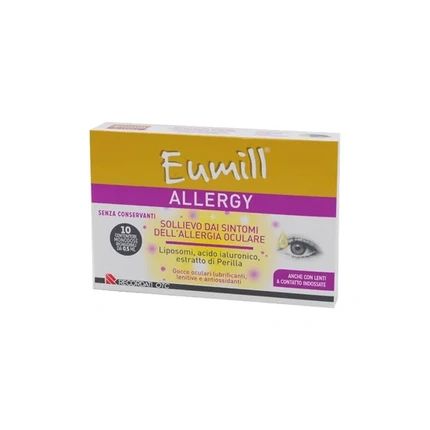 Recordati Eumill Allergy Eye Drops Single Dose 10 X 0.5 Ml