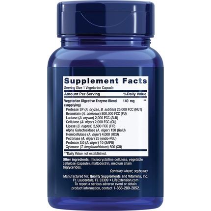 Life Extension Super Digestive Enzymes 60 Vegetarian Capsules