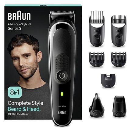 Braun Multifunctional Trimmer 8In1 Series 3 Mgk3440 In Black