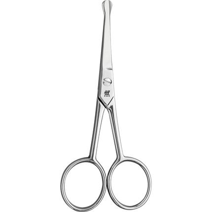 Zwilling Nose Hair And Ear Hair Scissors Beard Scissors Made Of Stainless Steel With Straight Rounded Tip Silver