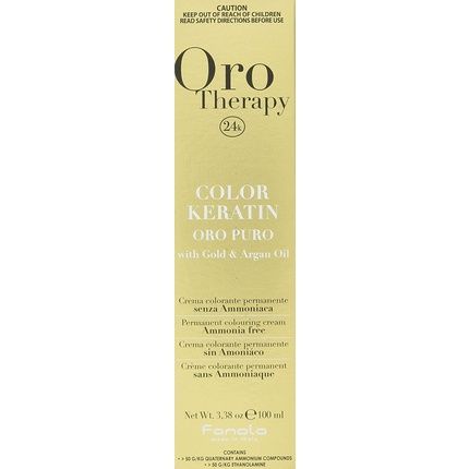 Fanola Oro Therapy Color Keratin Puro 9.1 Ash Blonde 100Ml