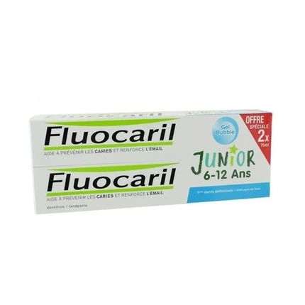 Fluocaril Fluocaril Junior 612 Years Pack Bubble Flavour Toothpaste 2X 75Ml