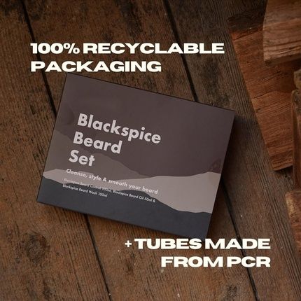 Mancave Blackspice Beard Gift Set With 3 Beard Grooming Essentials Vegan Friendly Made In England - Image 3