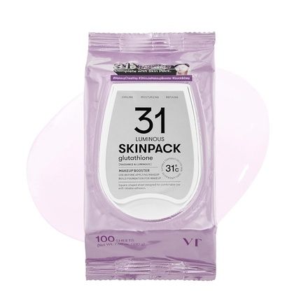 Vt Cosmetics Luminous Skin Booster 100 Pads For Quick Makeup