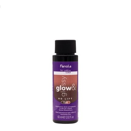 Hair Fanola Glow & Glossy Oil Toner T41 60Ml Semipermanent Oil Color Without Ammonia