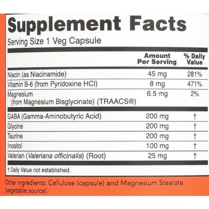 Now Foods True Calm Amino Relaxer 90 Capsules - Image 3