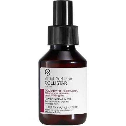 Collistar Phytokeratin Restructuring Nourishing Hair Oil 100Ml Nourishing Oil For Damaged Hair With Phytokeratin