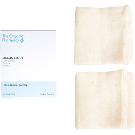 The Organic Pharmacy Organic Muslin Cloth Pack Of 2