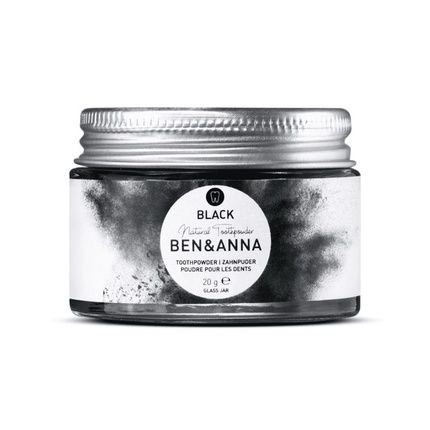 Ben&Anna Natural Whitening Tooth Powder With Activated Charcoal 20G