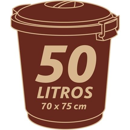 Vileda Reinforced Ecobag Trash Bag 50L 100% Recycled Green