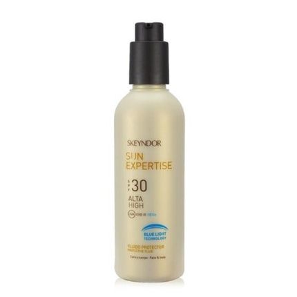 Skeyndor Sun Expertise Protective Face & Body Fluid Spf 30 With Blue Light Tec - Image 4