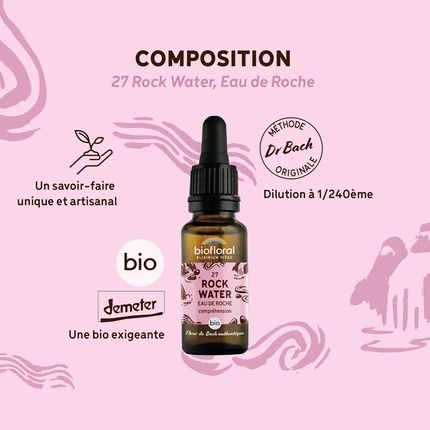 Organic Bach Flowers No. 27 Rock Water 20Ml - Image 3
