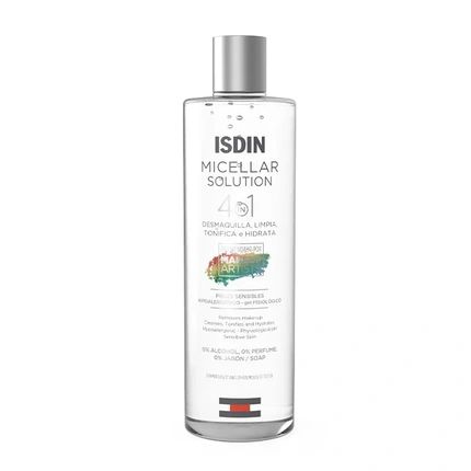 Isdin Micellar Solution 400Ml 4 In 1 Removes Makeup Cleanses Tones And Hydrates - Image 4