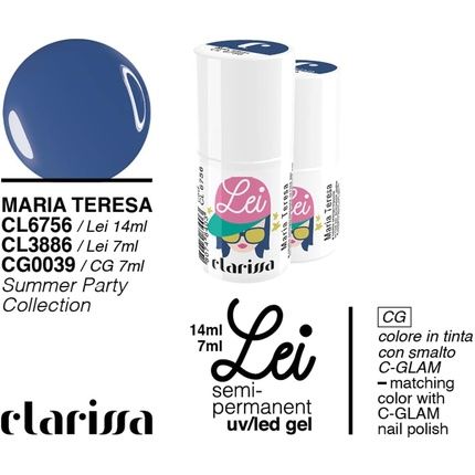 She Semi-Permanent Clarissa Nais Gel Nail Polish Uv/Led 7Ml - Maria Teresa