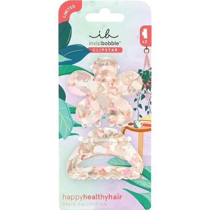 Invisibobble Clipstar M Oasis Refreshed Bloom 2 Piece Hair Clip Set
