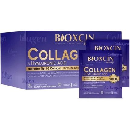Bioxcin Collagen & Hyaluronic Acid Dietary Supplement For Healthy Hair And Skin