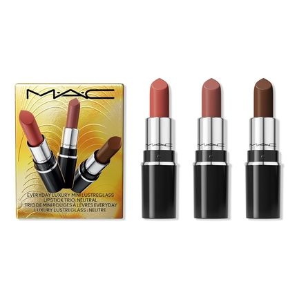Mac Everyday Luxury Mini Lustreglass Lipstick Trio - 3 Piece Set