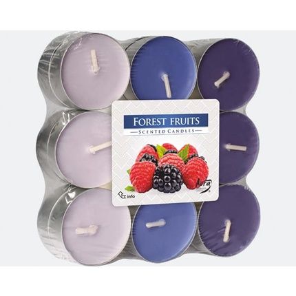 Aura Candles Fragrance Tealights 18S Forest Fruit Lightdark Color Gradation 4 Hours Burning Time