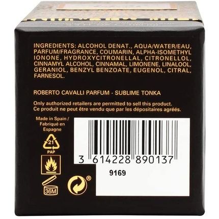 Sublime Tonka By Roberto Cavalli Eau De Parfum Spray 3.4 Oz 100 Ml