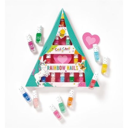 Chit Chat Rainbow Nail Painting Kit For Kids - Pedicure And Manicure Home Makeover