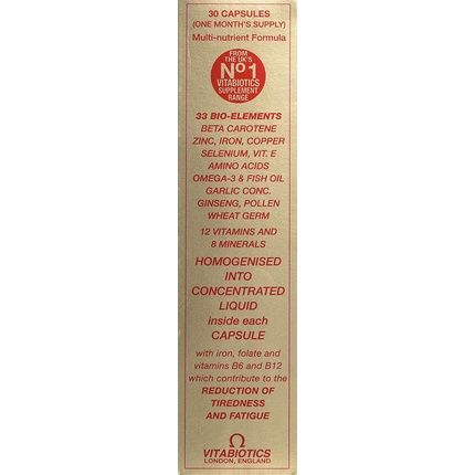 Omega-H3 Multivitamin Mineral 30 Capsules