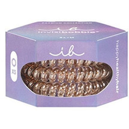 Slim Premium Bronze Hair Elastic Set Of 3, From Me Pretty