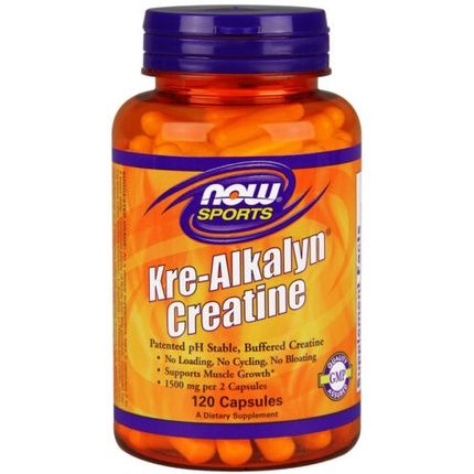 Now Foods Kre-Alkalyn Creatine Mass Building & Energy Production 120 Capsules - Image 3