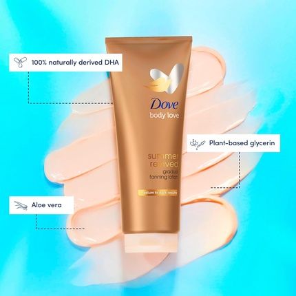 Dove Summer Revived Medium To Dark Gradual Tanning Lotion 200Ml - Image 3