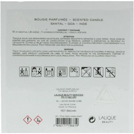 Lalique Santal Goa India Scented Candle 600G - Image 3