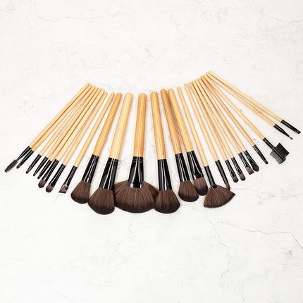 T4B Mimo 24 Piece Complete Professional Makeup Brush Set With Portable Case