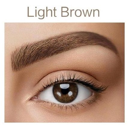Light Brown Eyebrow Color 2.0 With Argan Oil And Castor Oil Omega 6, Carotene, Vitamins A, E, F Natural Result Lasts Up To 4 Weeks 15+ Applications