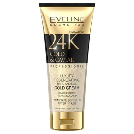 Eveline 24K Gold Caviar Regenerating Hand And Nail Cream - 100Ml