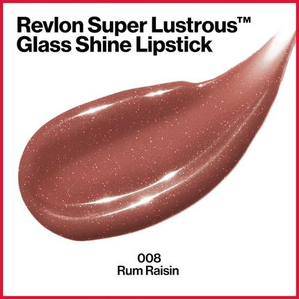Revlon Super Lustrous Glass Shine Lipstick Rum Raisin 008 0.11Oz 3.1G - Image 3