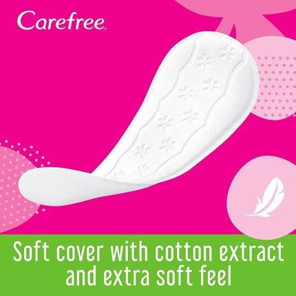 Carefree Panty Liners With Aloe 20 Count