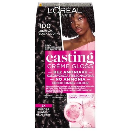 L'Oreal Casting Creme Gloss Hair Color 100 Licorice