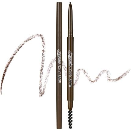 Peripera Speedy Skinny Brow Eyeliner - Long Lasting Super Slim Smudge Proof